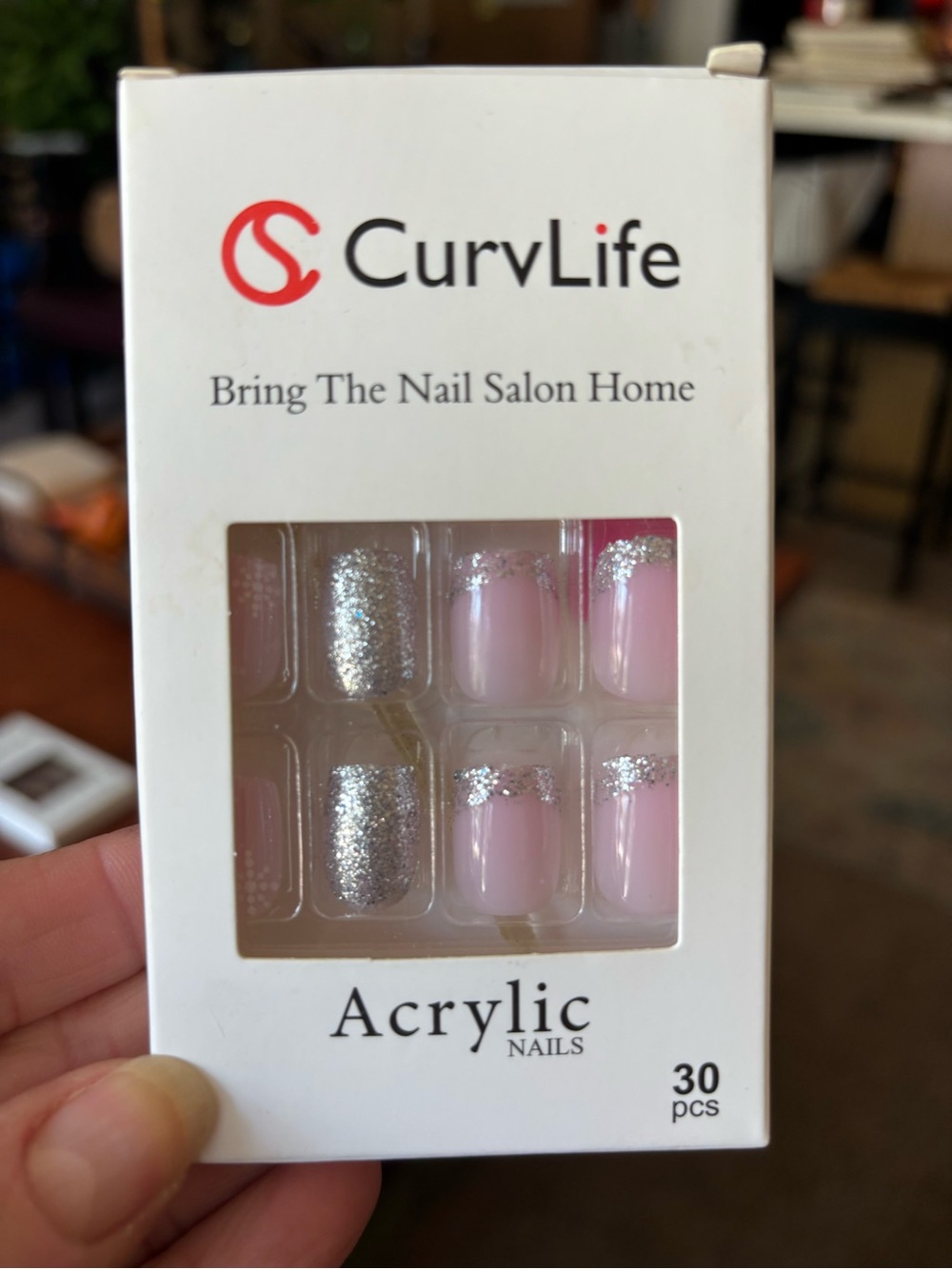 2/$20 CurvLife Acrylic Nails, complete set. NEW